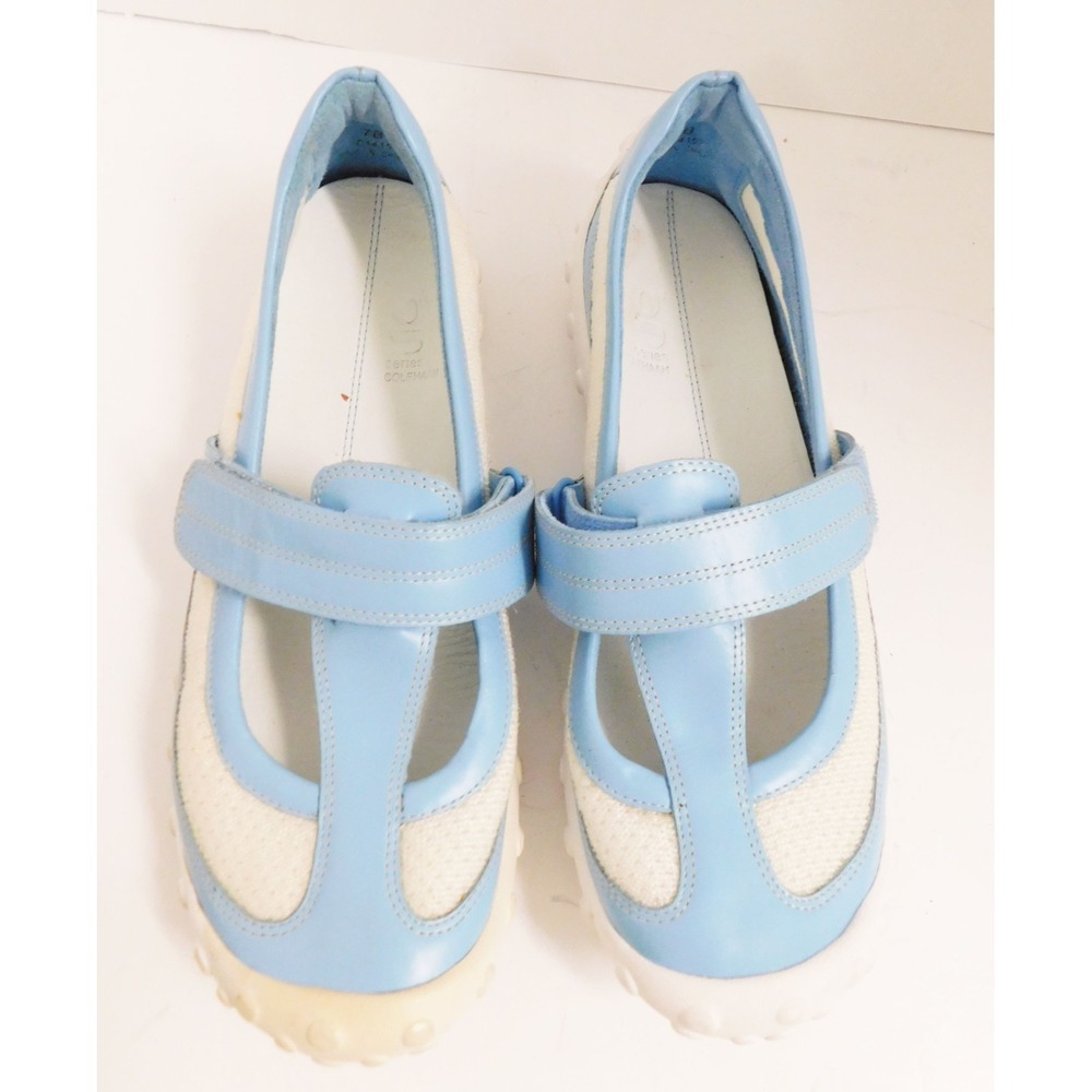 Cole Haan G Series Mary Jane Edgartown Sneakers‎ Blue White 7 B - Picture 3 of 6